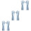 3Pairs Blue Waterproof Dishwashing Gloves Durable Kitchen Accessories 1
