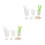 2Sets Assorted Silicone DIY Epoxy Tools Kit Measuring Mixing Cups 7