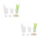 2Sets Assorted Silicone DIY Epoxy Tools Kit Measuring Mixing Cups 8