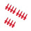 12Pcs Red Vibration-Reducing Tips for Hiking Walking Pole Replacement 8