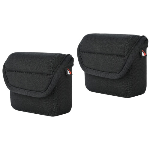 2Pièces Étui Protecteur Noir Pour Enceinte Portable Compatible Go2
