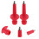 12Pcs Red Vibration-Reducing Tips for Hiking Walking Pole Replacement 10