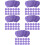 Lingettes Vernis Ongles Coton Violet Pratiques Portables 1