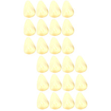 30Pcs Fake Garlic Flakes PVC Vegetable Display Lifelike Light Yellow
