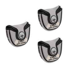 3Pcs Grey PU Club Pusher Sleeves for Golfs Putter Head Protection