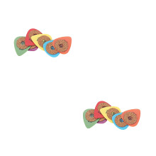 12Pcs Colorful Pom Guitar Picks Ultra Thin Durable for Acoustic Guitar