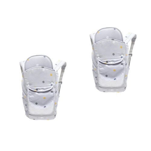2Pièces -Bébé Ventral Ergonomique En Polyester Clair