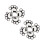 8Pcs White Ski Antislip Silicone Pads Snowboard Decorative Stomp Pads 9