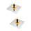 2Pcs Silver Concrete Level Tool Hand Trowel for Plaster and Stucco 1