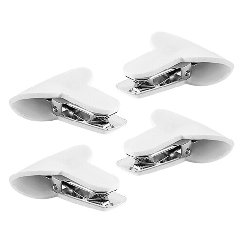 12Pcs Versatile White Padded Quilt Clips Bed Sheet Holders 1