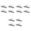 12Pcs Versatile White Padded Quilt Clips Bed Sheet Holders 5