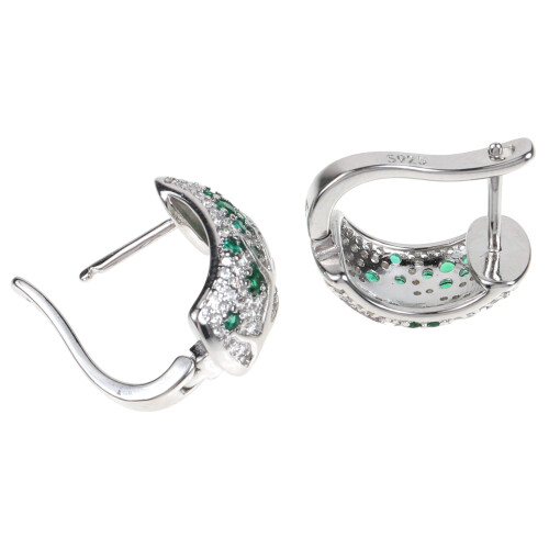 2Pairs Simple Green Copper Ear Buckle Gift- Earring 2