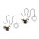 2 Pcs Cymbal Sustain Chain Chains For Cymbals Drum Drums 1