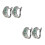 2Pairs Simple Green Copper Ear Buckle Gift- Earring 4