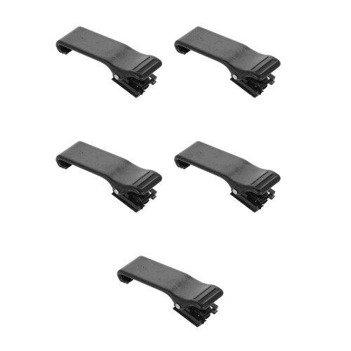 5Pcs Wear-Resistant Black Plastic Belt Clips for Holders