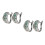 2Pairs Simple Green Copper Ear Buckle Gift- Earring 6
