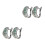 2Pairs Simple Green Copper Ear Buckle Gift- Earring 7