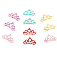 20Pcs Crown Pet Hairpins Assorted Colors Decorative Clips for Pets