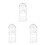 3Sets Plastic Drafting Rulers with Drawing Templates for Students Use 1