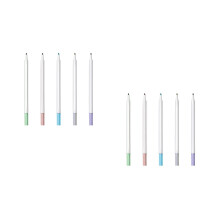 10Pièces Stylos Métalliques Colorés Assortis Pour Peinture Croquis