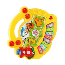 Baby-Musik-Klavierspielzeug, Bauernhoftier-Design, Gelb, 170g