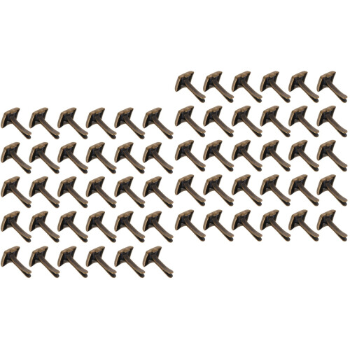 600Pièces Rivets Artisanat Double Pied DIY Clous Marron