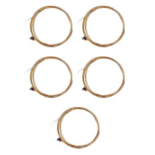 5Ensembles Cordes Acier Anti-Rouille Couleur Claire