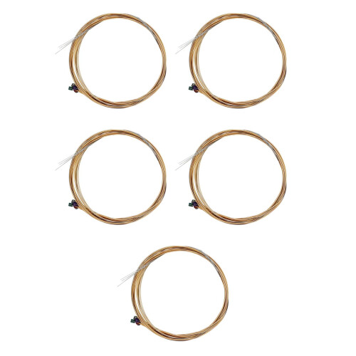 5Ensembles Cordes Acier Anti-Rouille Couleur Claire