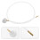 20Pcs White Spray Can Nozzle Extension for Aerosol Ac System Cleaning 10