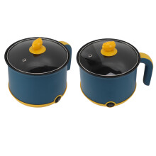 Elektrischer Mini-Hot-Pot 1,8 l 600 W Blau, Antihaftbeschichtung, 2-stufig einstellbar