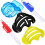 3Sets Assorted Plastic Golf Ball Markers with Marker Pen Set 2