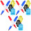 3Sets Assorted Plastic Golf Ball Markers with Marker Pen Set 4