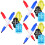 3Sets Assorted Plastic Golf Ball Markers with Marker Pen Set 7