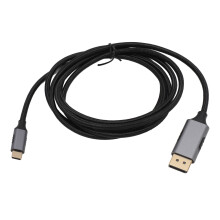 Cavo DisplayPort 1.4 USB-C a 8K 60Hz 10Gbps in alluminio 1,8m per laptop e dispositivi mobili