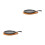 2Sets Non-Stick Cast Iron Frying Pan with Portable Wood Base Handle 5