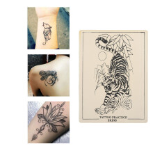 10PCS Tattoo Practice Skin Kit with 60g Transfer Gel & 25A4 Paper