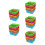 30Pcs Plastic Fruit Washing Baskets Assorted Colors for Kitchen Use 9