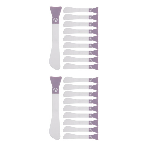 20Pièces Pinceau Silicone Double-Usage Pour Facial