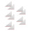 5Pairs Kitchen Acrylic Splash Guards Clear Shower Tub Splash Protector 7