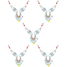 5Pièces Tête Femme Métal Colorée Accessoires