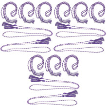15Pièces Décoratifs Violet En Polyester À Pompons Graduation
