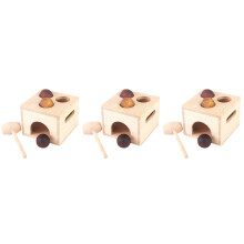3Ensembles Jouets En Bois Colorés À Frapper Pour Enfants Éducatifs