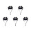 5Pcs Plastic Hard Hat Padding Insert Adjustable Fit Breathable Liner 7