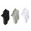 3 Pairs Cotton Socks Size 20-24 Black White Gray 9