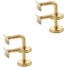 4Pièces Accessoires Rampe Escalier Acier Inox Or Facile À Monter
