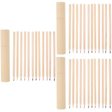 12Pièces Crayons De Couleur Bois Clair Pour Dessin Scolaire Pratique