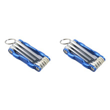 2X Klappbarer Sechskantschlüssel-Kastenschlüsselsatz, Flacher Kugelkopfschlüssel, Schlüsselsatz, Reparatur, Auto-Handwerkzeuge A