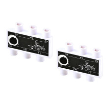 2Pièces Accordeur Instrument Plastique Noir Fonctionnel Et Compact