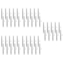 50Pièces Clips Réparation Stores Verticaux Argentés Métal Usage Facile