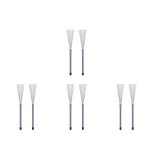 4Paires Brosse Drum Stick Fil Acier Nettoyage Usage Professionnel